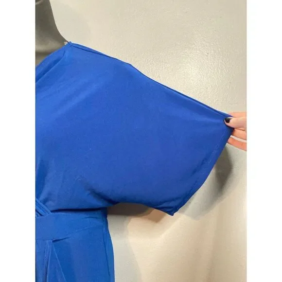 PaperDoll royal blue short sleeve dress - Picture 4 of 6